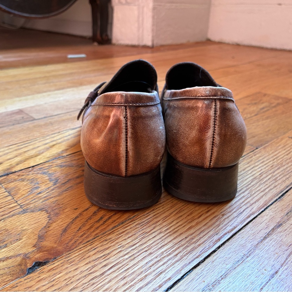 Vintage Prada Brown Leather Loafers - Picture 3 of 4